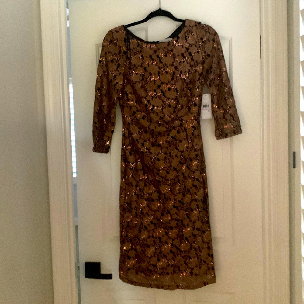 Jessica H polyester sequined dress
